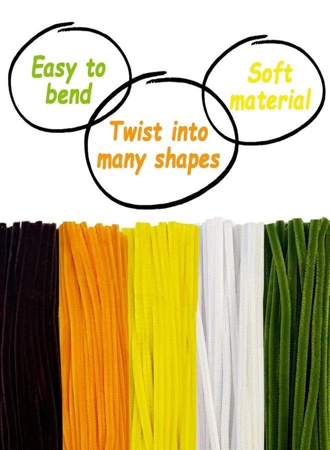 BOLT BEE Thick Pipe Cleaners Craft Set, 3 Assorted Pastel Macaron Colors, Chenille Stems, 30cm Length, Matte Finish, for DIY Art Projects (pipes for making sunflower(500pc)) - Image 2
